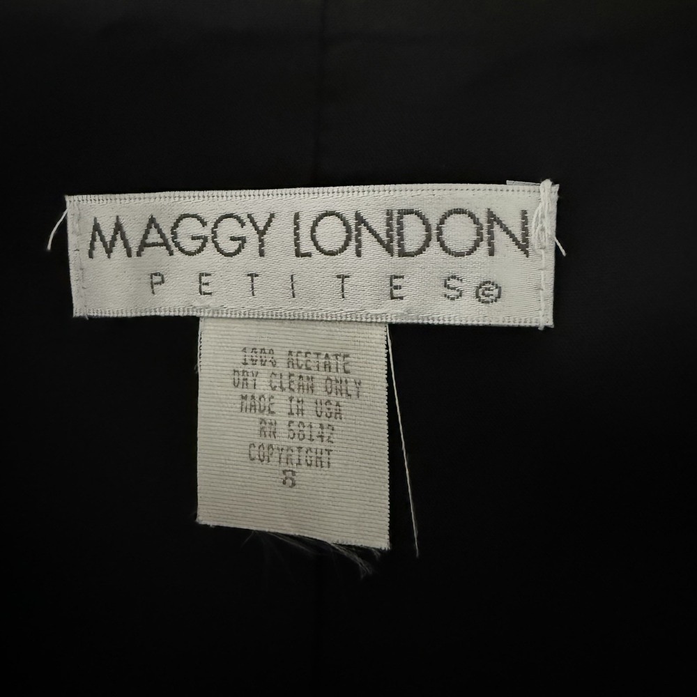 Maggy London Vintage Copper Floral Lace Ruffle Blazer Jacket Size 8 USA Made EUC - Picture 3 of 8
